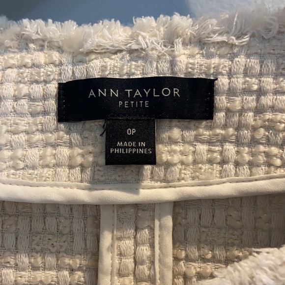 Ann Taylor Cream Jacket - Picture 2 of 4